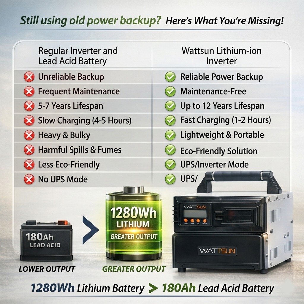 1450VA Inverter with In-Built Lithium Battery, PL-1450W